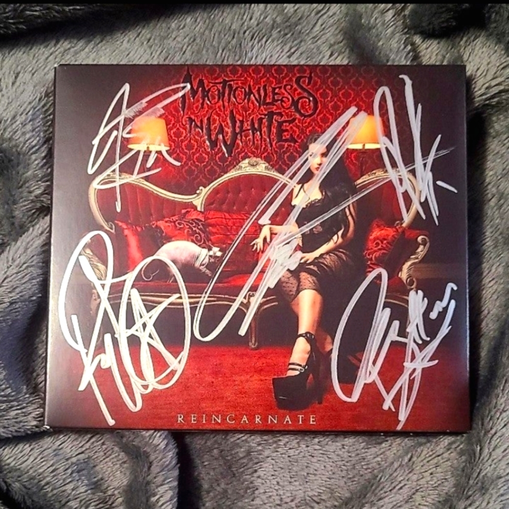RARE Signed Motionless in White Reincarnate CD
